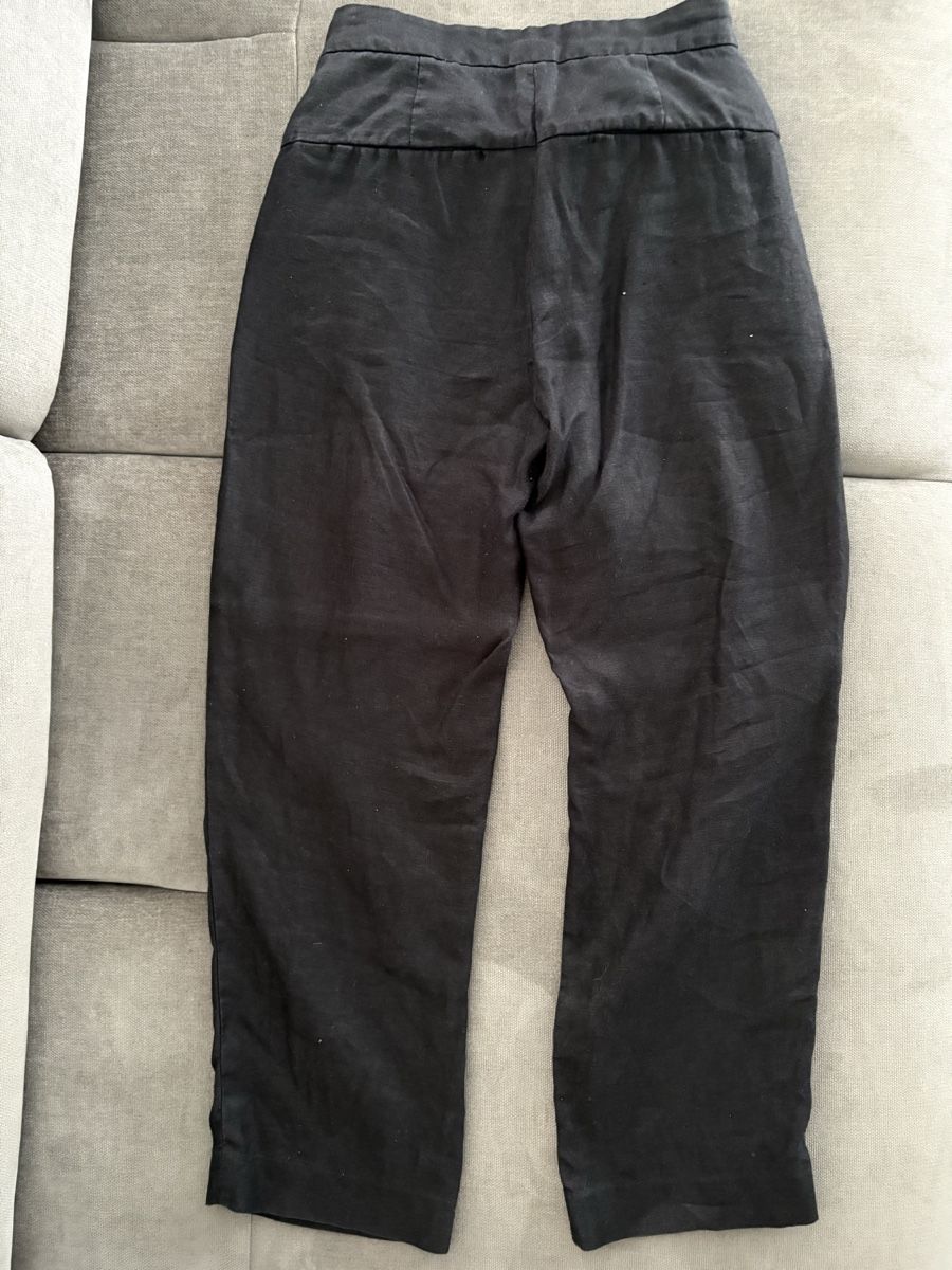 Massimo Dutti Pantalons: Massimo Dutti Leinenhose schwarz Gr. 34 – D'occasion à Wimmis par rimnakit 1