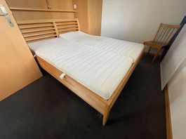 Doppelbett aus massivem Buchenholz  hochwertige Qualität