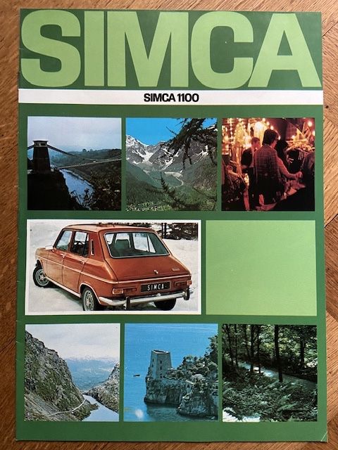 SIMCA 1100 Prospekt brochure 1971 1972 catalogue Suisse fr. (Gebraucht ...
