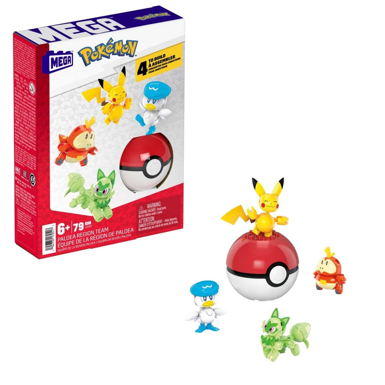 Mega Baukästen: Mega Pokémon Paldea Region Team HPX92 – Neu und originalverpackt aus Basadingen von NekoBricks