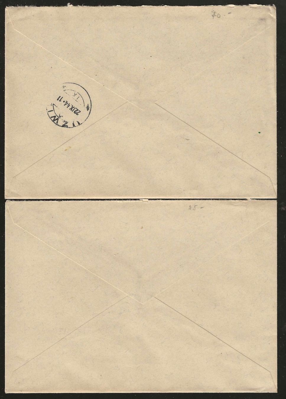 Tutti i francobolli: 1943/1944 : 2 Flugpost Briefe – Usato da Gümligen venduto da Geniusbuy 1