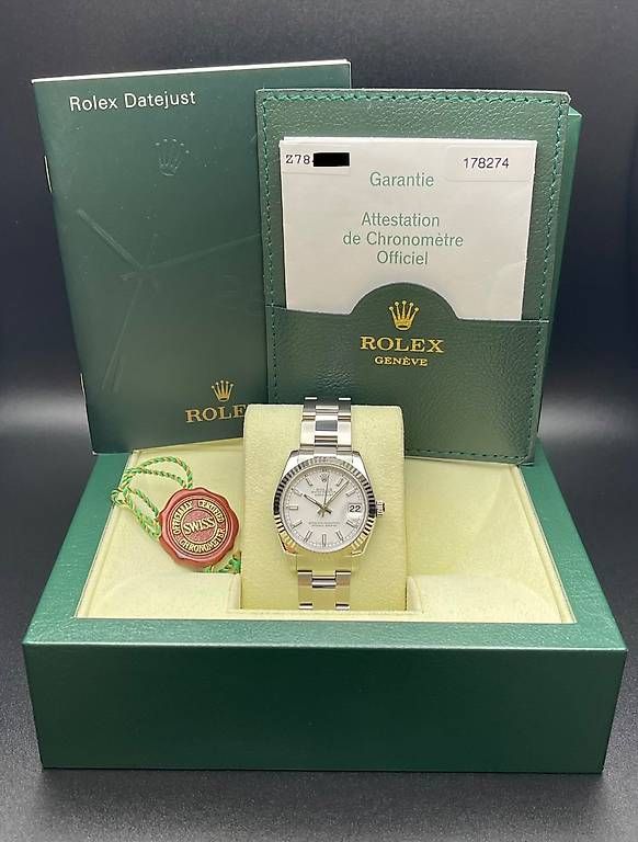 Rolex Orologi: Rolex Datejust 31 Ref. 178274 Oyster White Dial Full Set – Usato da Lugano venduto da luganotopwatches 7