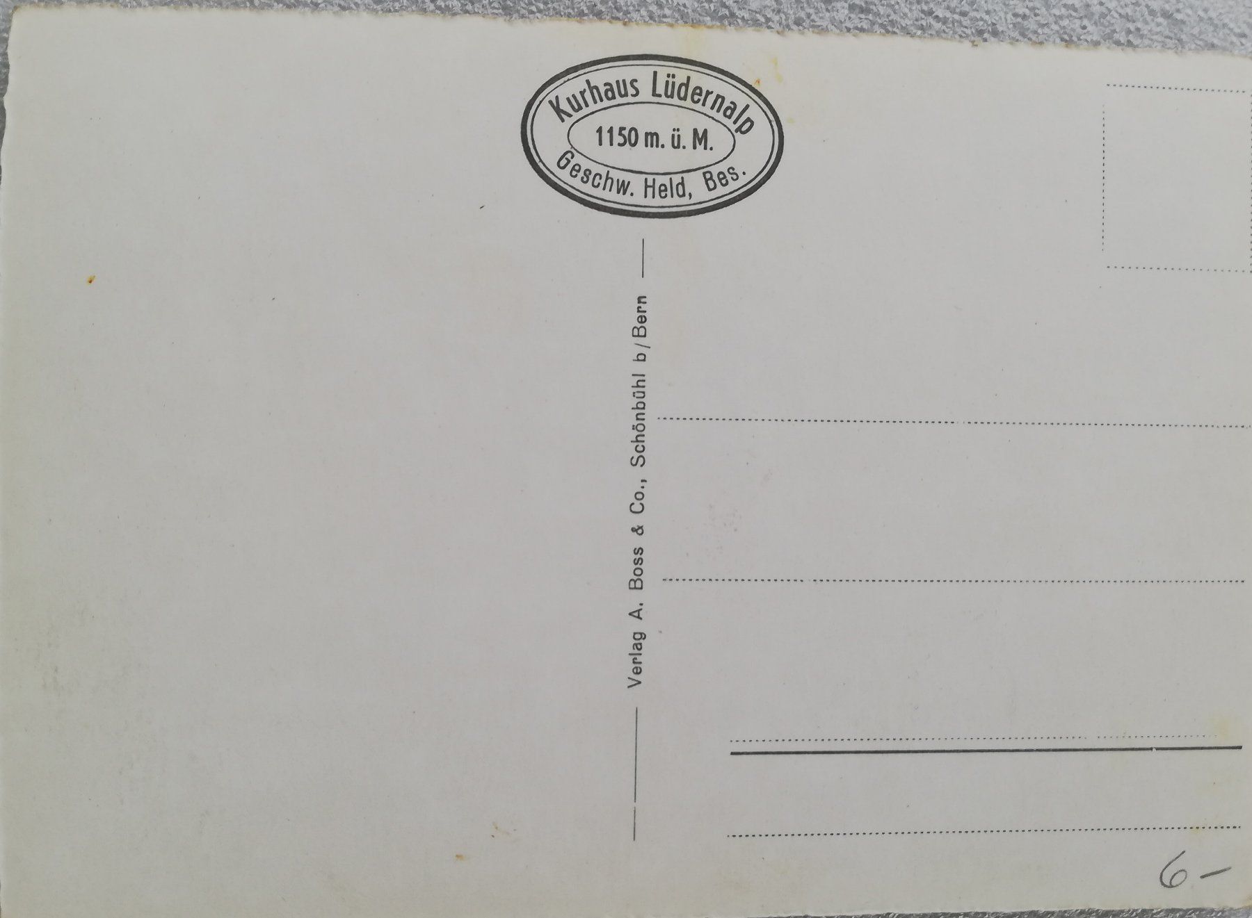 Cartoline postali: Kurhaus Lüdernalp – Usato da Hildisrieden venduto da Malve 1