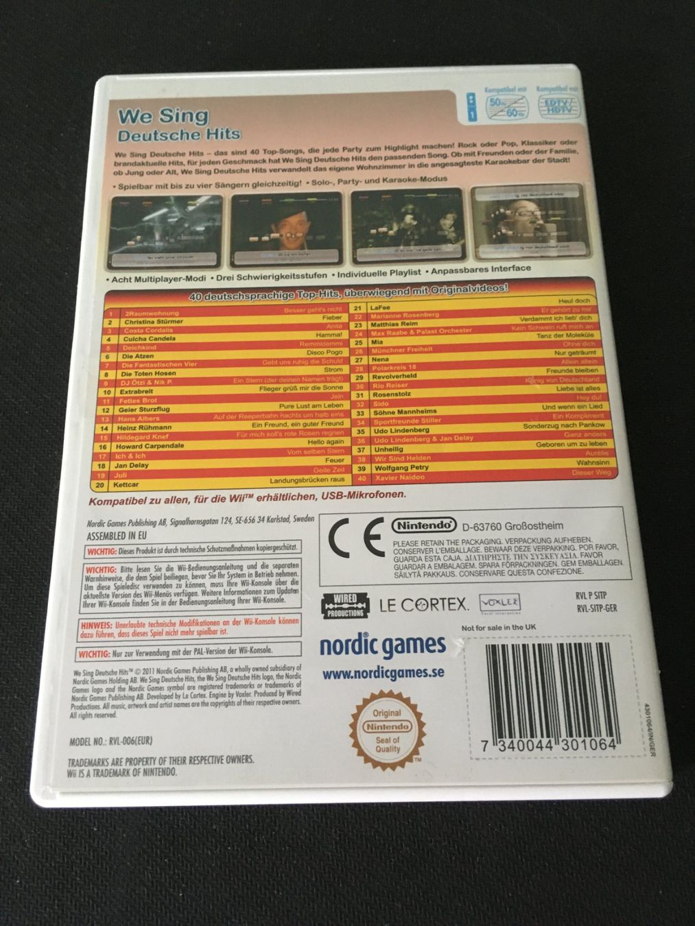 Nintendo Spiele: We Sing Deutsche Hits - Nintendo Wii Game – Gebraucht aus St.Gallen von Punktchen01 1