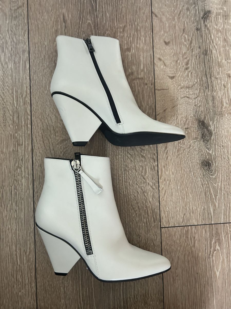 Chaussures femmes: Bottines blanches à talons originaux, pointure 38. – Neuf (Voir description) à Oulens-Echallens par Puppa73 4
