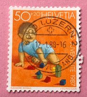 Nr.J 304 Kriechendes Kind Pro Juventute GESTEMPELT 1987 