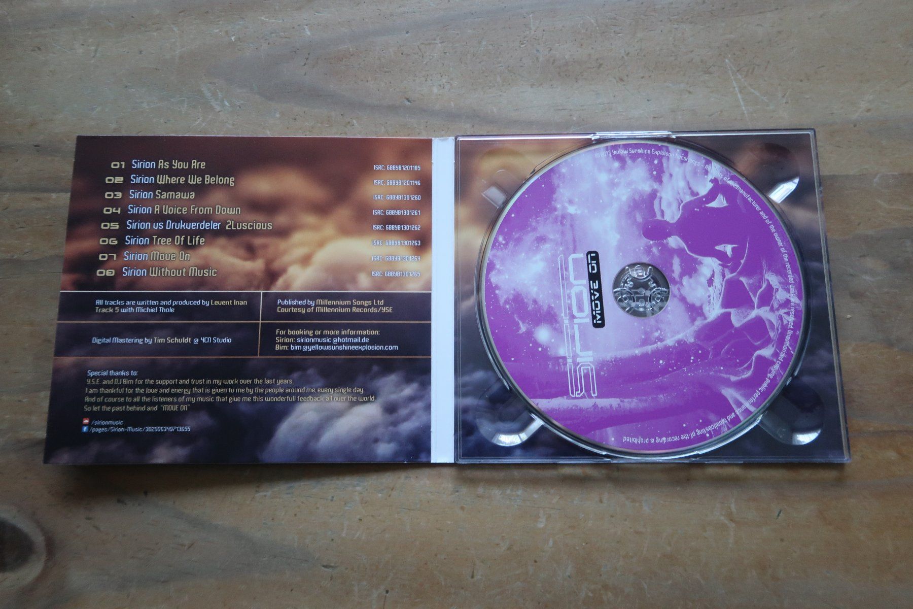 CD: SIRION - MOVE ON - CD – Usato da Basel venduto da Patiscat 3