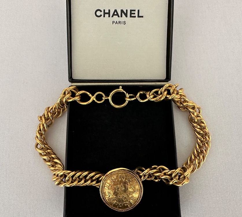 Vintage Halskette Mit Cameo Charm - Kristall Strasssteine | 69cm Länge Mehrfarbig