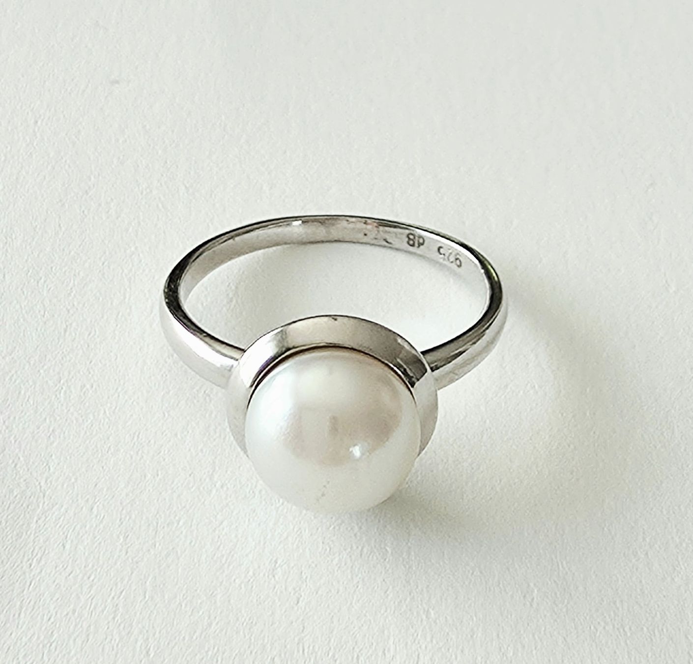Ringe: Moderner Silber (925) Perlenring - Neu – Neu und originalverpackt aus Uetikon am See von Coralreef 5