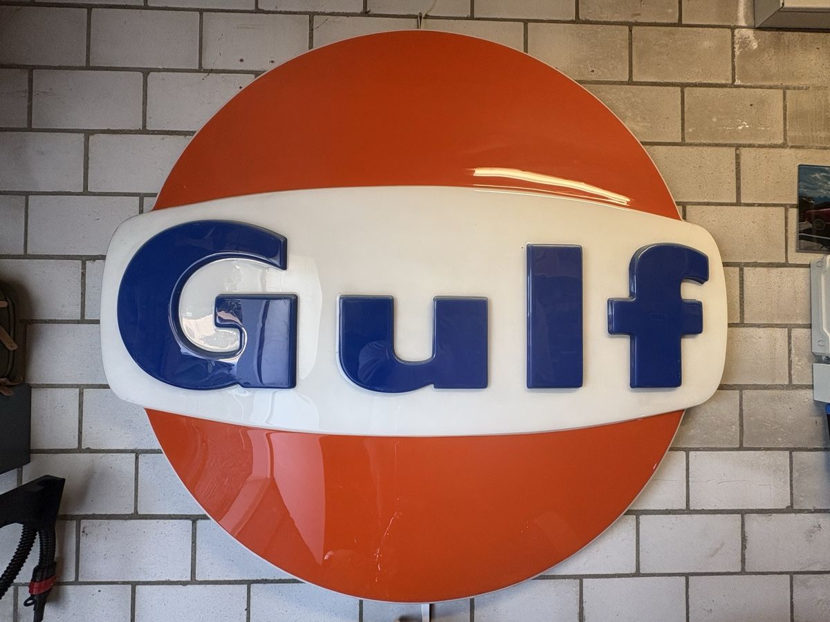 Lampen: Gulf Vintage Leuchtreklame Oldtimer – Gebraucht aus Bassersdorf von Zorromobi0 1