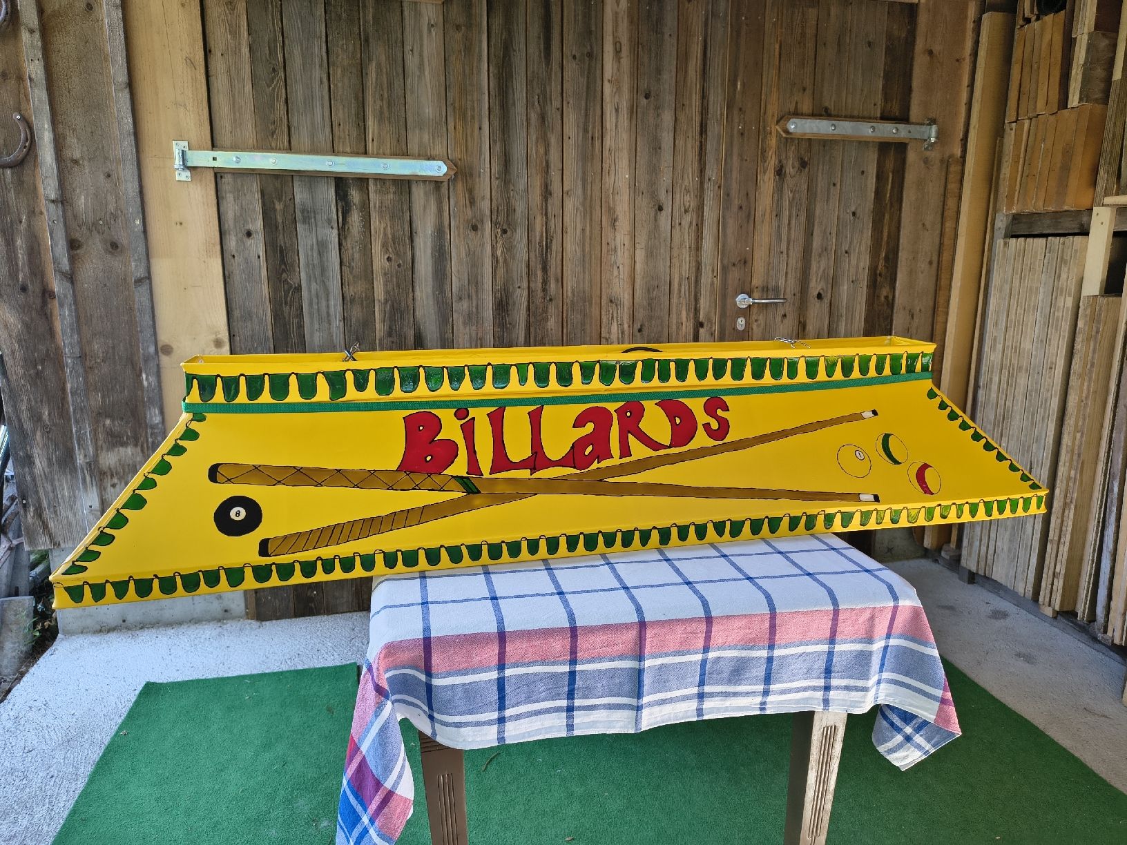 Lampade: Billard Lampe mit Beleuchtung 150 cm Einzigartig – Usato da Jakobsbad venduto da dio_298 4