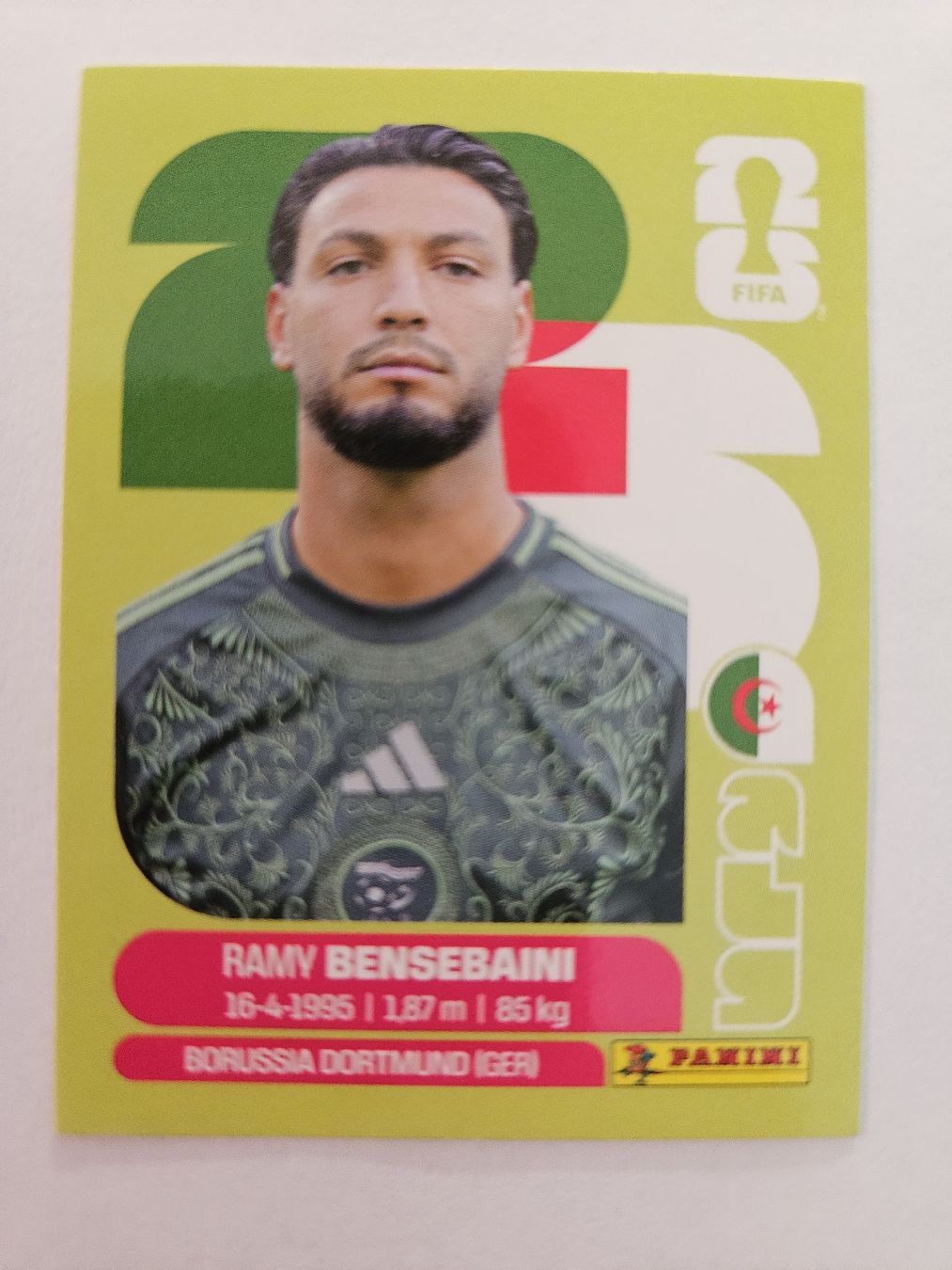 Panini Carte collezionabili: Panini Sticker Ramy Bensebaini ALG 3 – Nuovo (secondo la descrizione) da Suhr venduto da Aylou