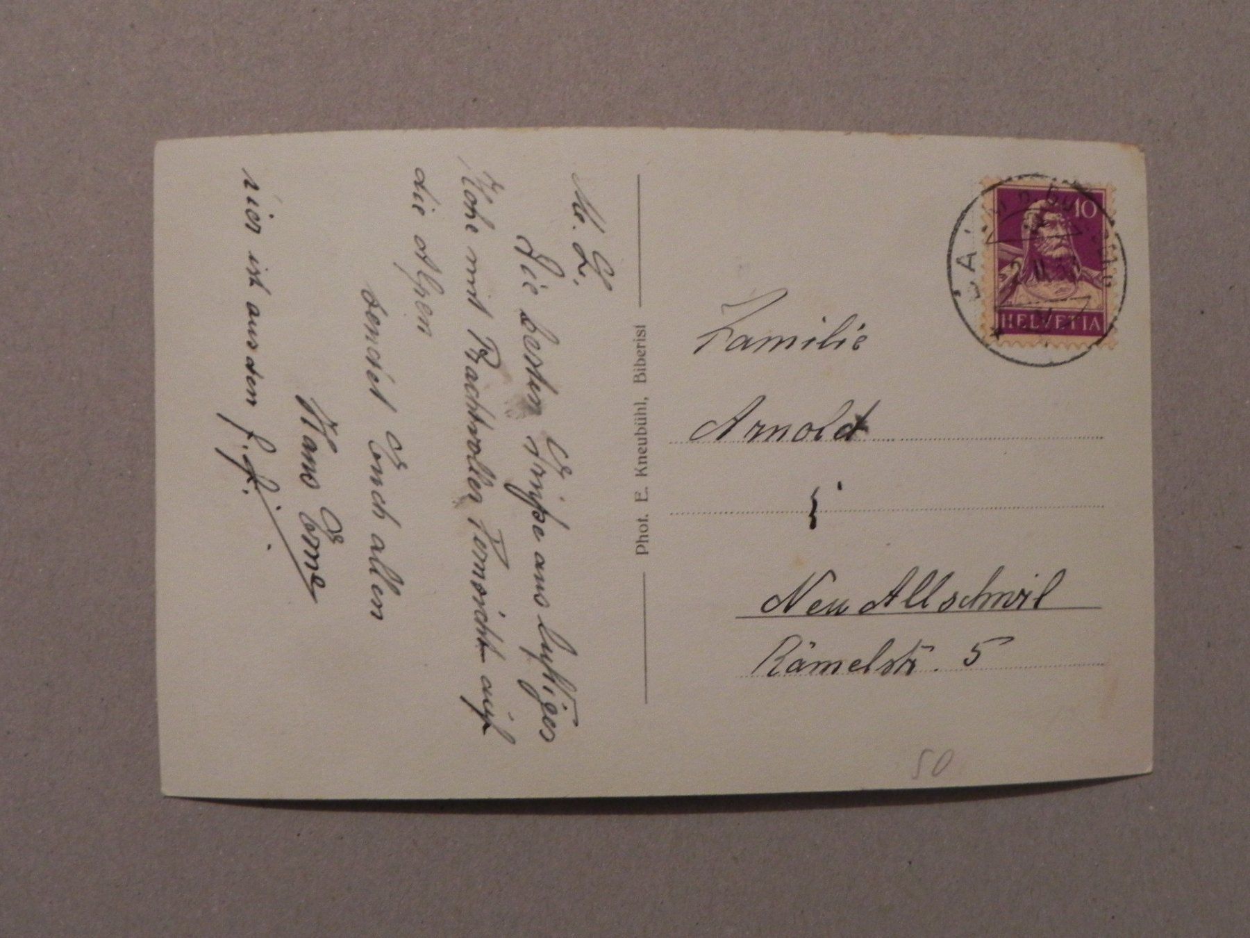 Cartoline postali: Karte Oberbalmberg SO Solothurn 1933 – Usato da Siebnen venduto da krimsie 1