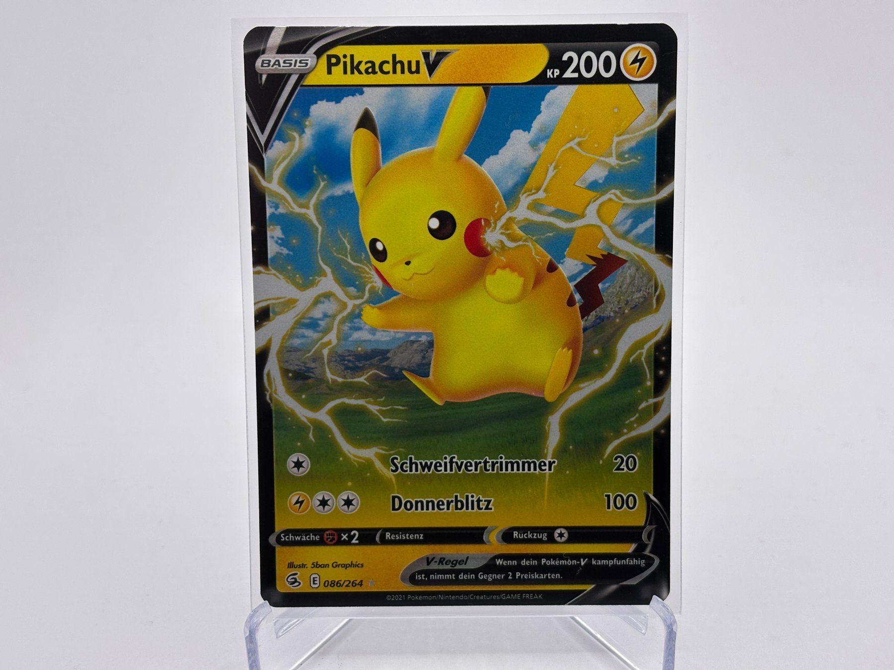 Pokémon Carte collezionabili: Fusionsangriff - Pikachu V  (FST 86) - DE – Nuovo (secondo la descrizione) da Allschwil venduto da Bullach