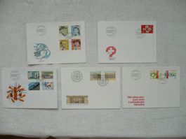1990 5 FDC Europa- & Sondermarken SBK 785 - 788, 797 - 805