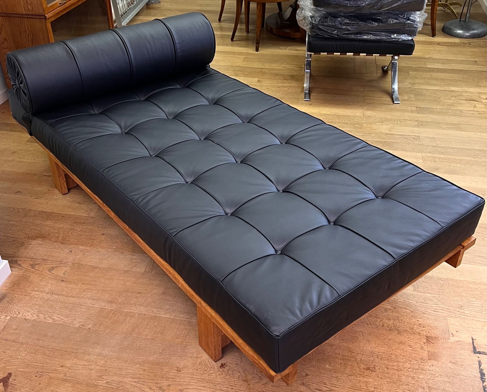 Sedie a sdraio: Werner Blaser Daybed, Mid-Century Designklassiker, Eiche – Usato da Tecknau venduto da salzberg.ch 1