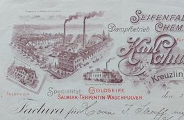 Antike Rechnung Briefkopf Lithographie Kreuzlingen 1907