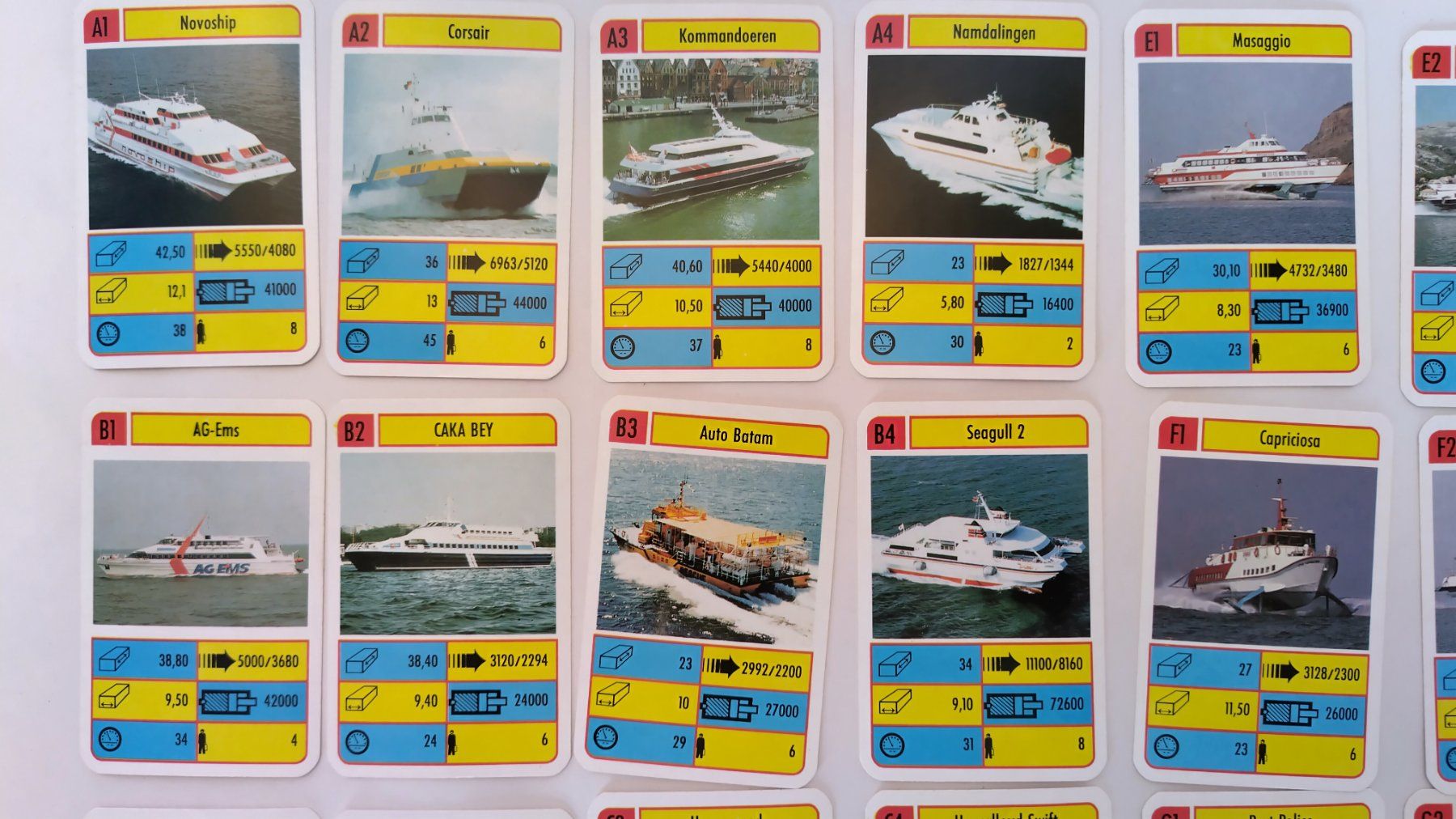 Spiele: Schiffe Quartett Hovercrafts / TOP ASS ±1988 mit 32 Karten – Gebraucht aus Bellach von JingleJerry 3
