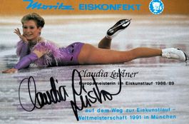 Claudia Leistner, Eiskunstlauf, Autogramm, Sport