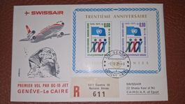 Swissair Geneve - Le Caire 01.11.1975
