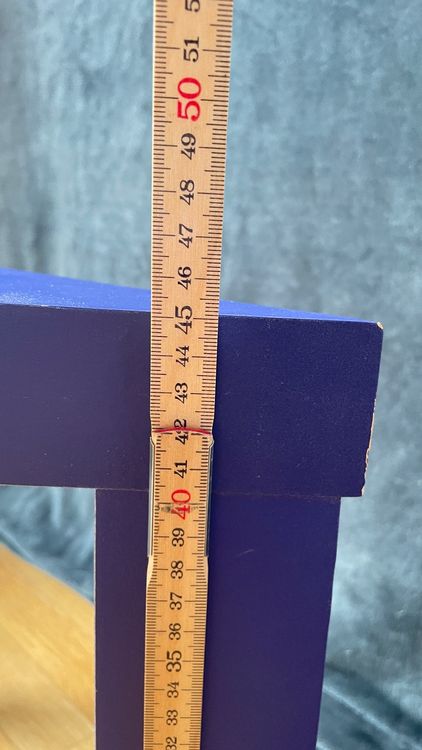 Beistelltisch Dreieckig IKEA Serie "Lack", blau Kaufen auf Ricardo