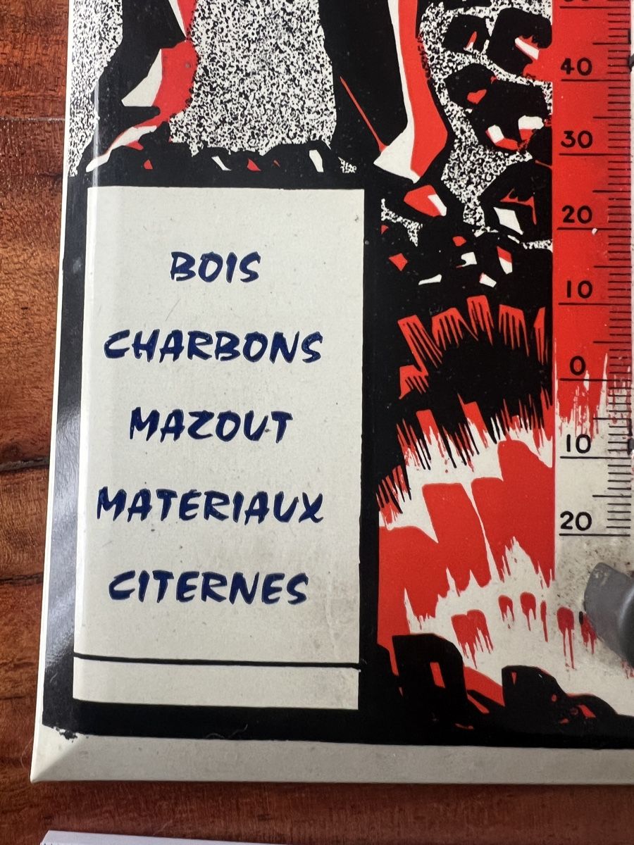 Ecriteaux: Altes Blechschild Thermometer, 88 Senones, Top! – D'occasion à Mellingen par Oelquelle 4