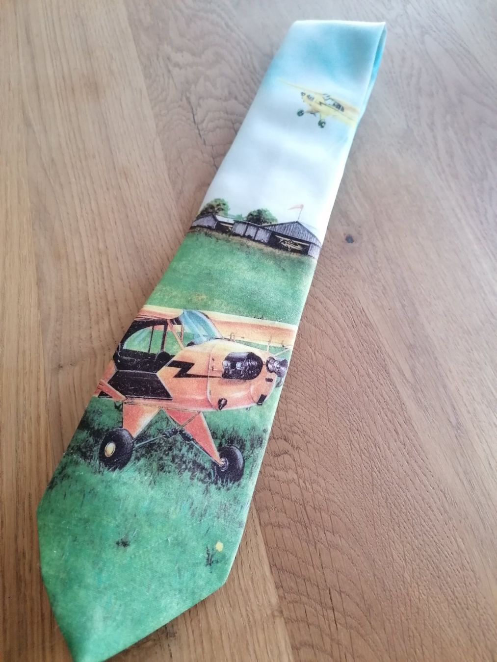 Krawatten: Ralph Marlin - J-3 Piper Cub - Krawatte Nr. 79 – Gebraucht aus Basel von vintagecollector