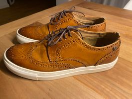 Halbschuhe Leder braun,  Brogue Design, Grösse 43, neuwertig