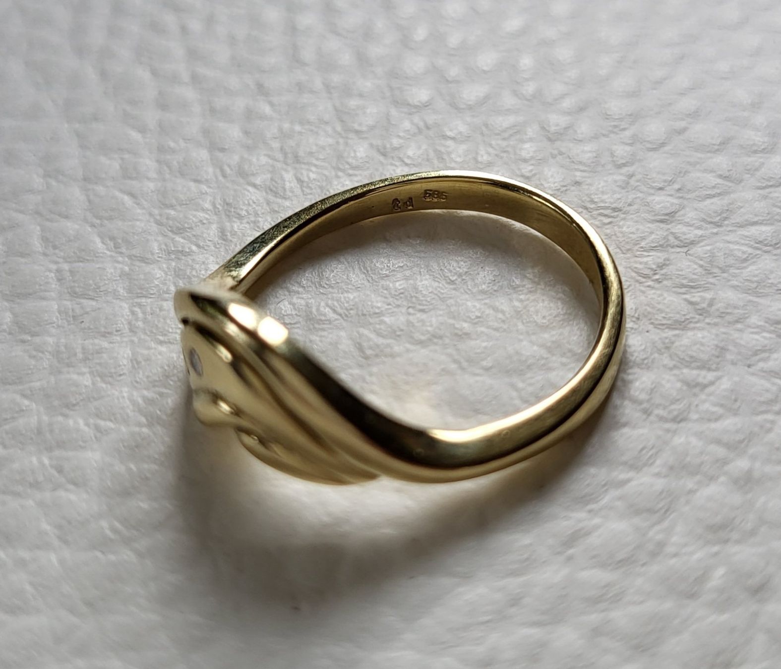 Anelli: Gold 585 Ring Mit Brillanten – Usato da Wald ZH venduto da Dasilver 7