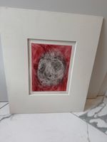 Original Grafik von 1980, gerahmt, Kunst zum Schnäppchen!