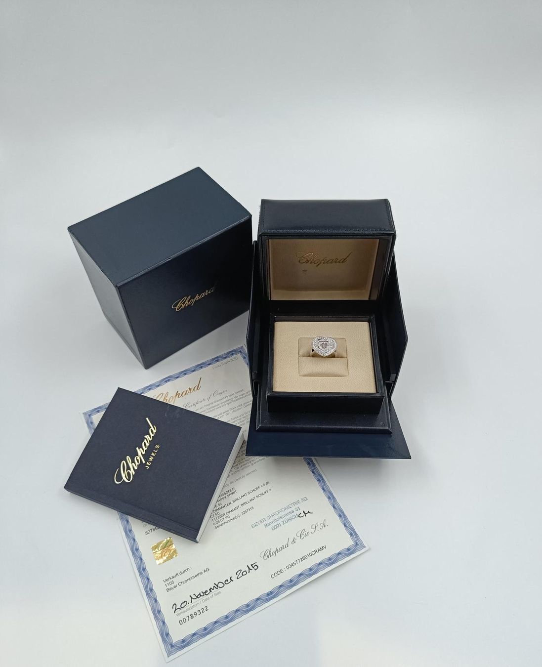 Chopard Ringe: CHOPARD RING " HAPPY SPIRIT DIAMOND HEARTS " – Gebraucht aus Luzern von EdiGem 2