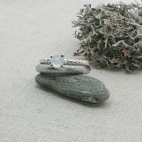 Ring-Set aus 2 Ringen – Edelstahl –Silber 925 - Grösse 52
