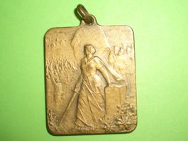 1914 Grenzbesetzung  Plakette Abzeichen Pin Medaille 3 spr.
