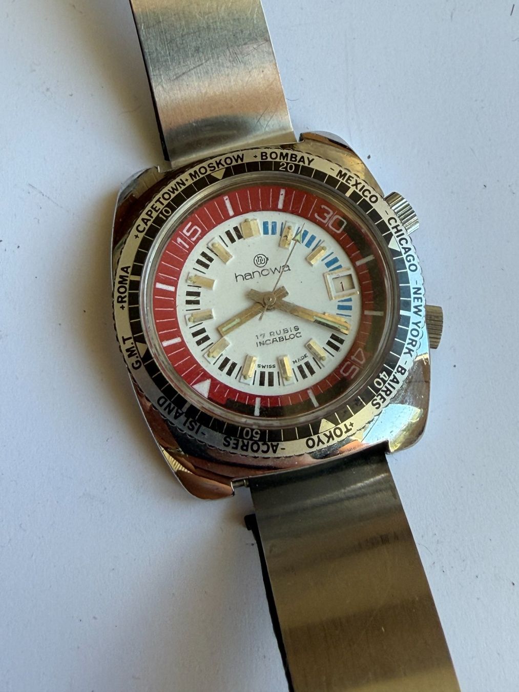Hanowa Orologi: Hanowa Handaufzug – Usato da Worblaufen venduto da chronyves 4