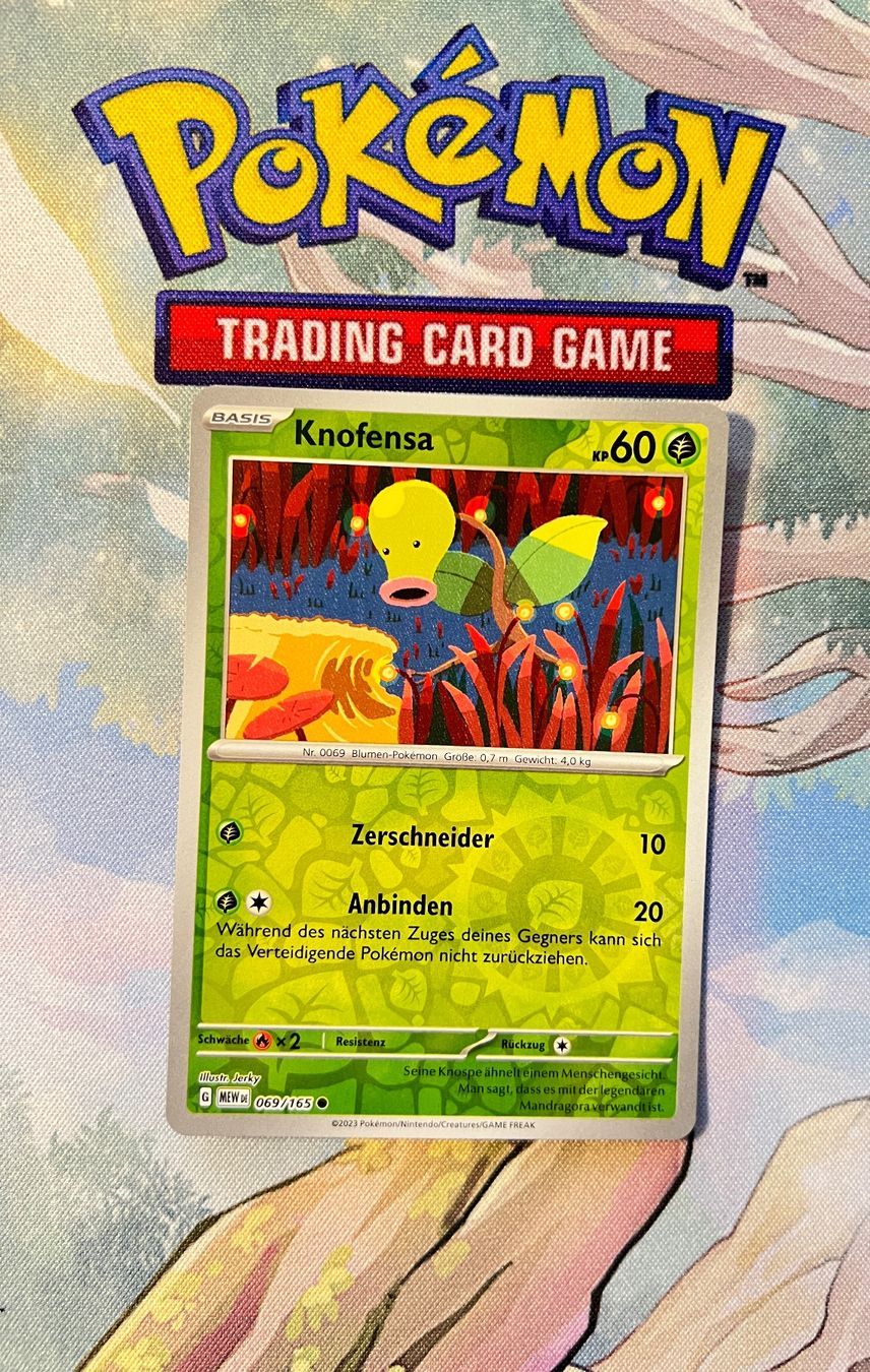 Pokémon Sammelbilder & Trading cards: Knofensa Reverse Holo (Deck 151) 069/165 – Neu (gemäss Beschreibung) aus Sempach von R-G