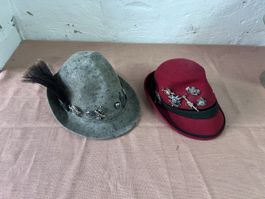 2 Trachtenhüte mit Pins (43)