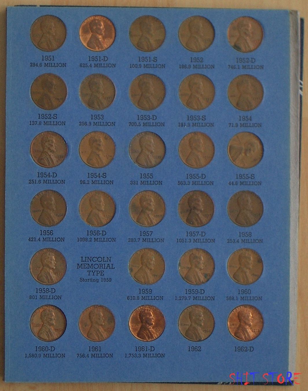 Alle Münzen: LINCOLN HEAD CENT COLLECTION STARTING 1941 – Neu (gemäss Beschreibung) aus Liesberg von Ragged 3