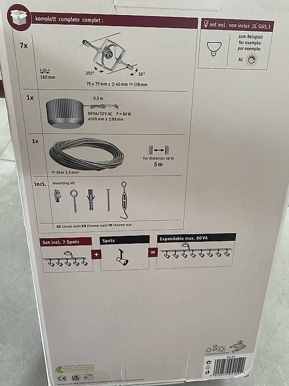 Lampadari & plafoniere: Système de câble Paulmann - NEUF! – Usato da Epautheyres venduto da mb_18 3