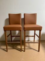 2 x Mobitec Stuhl hoch Barstuhl Barhocker 🔝 Leder braun NEU