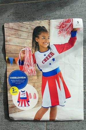 Kostüm Cheerleaderin Gr. 128 / 134
