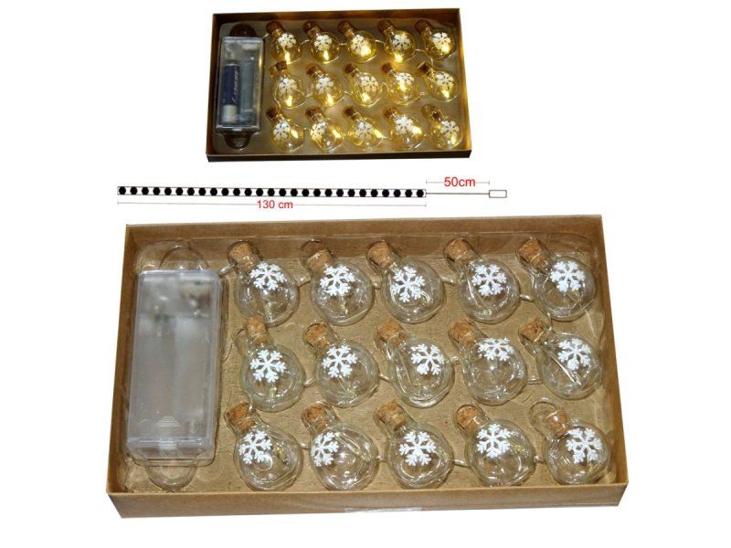 Ghirlande e barre luminose: lichterkette christbaumkugeln 15 LED warmweis – Nuovo e nell'imballaggio originale da Spreitenbach venduto da mario-shop.xs