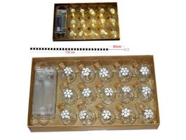 lichterkette christbaumkugeln 15 LED warmweis