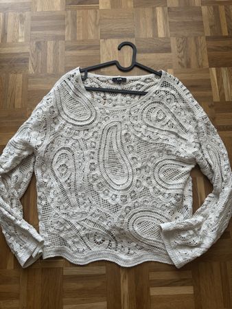 Damen Pullover C&A gehäkelt beige Grösse M wie neu🥰
