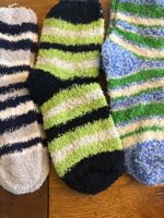 3x Kuschelsocken - flauschig weich-Wohlfühlen- Zeit für Dich