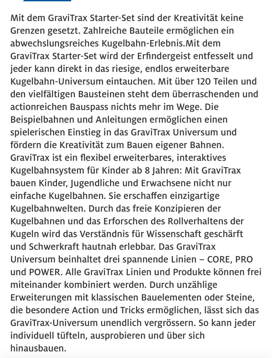 Ravensburger Kit di costruzioni: Ravensburger GraviTrax Starter-Set – Usato da Wettingen venduto da silven 7