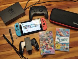Nintendo Switch mit Spielen & Zubehör 