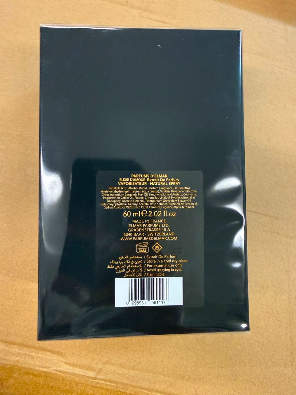 Parfum & Eau de Toilette: Parfums Delmar Elixir Damour – Neu und originalverpackt aus Wil SG von A.Tar