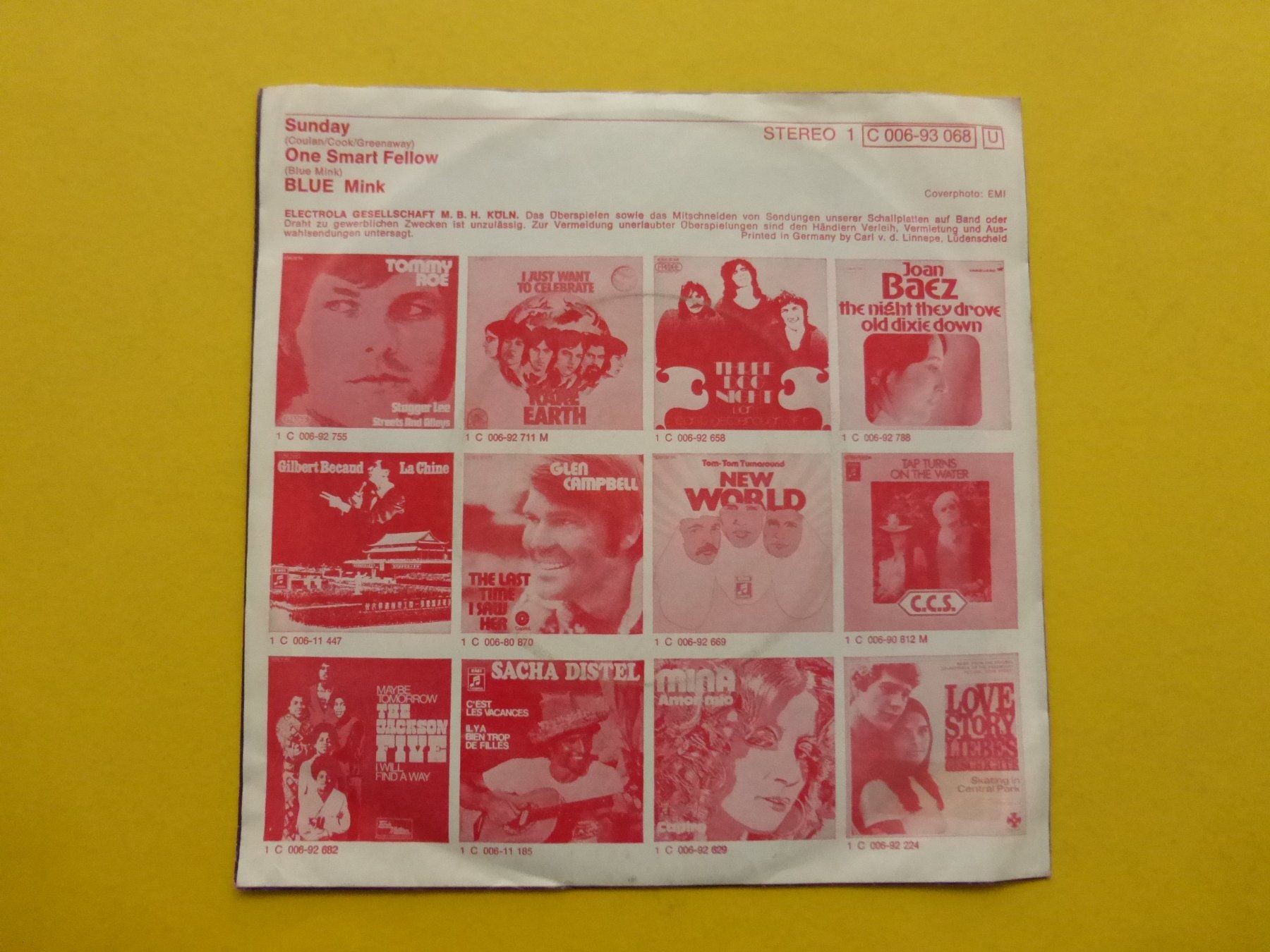 Schallplatten: Blue Mink – Sunday – Gebraucht aus Zürich von Swiss57 1