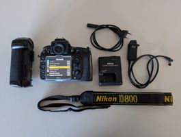 Nikon D800 Kamera mit Phottix BG-D800 Batteriegriff