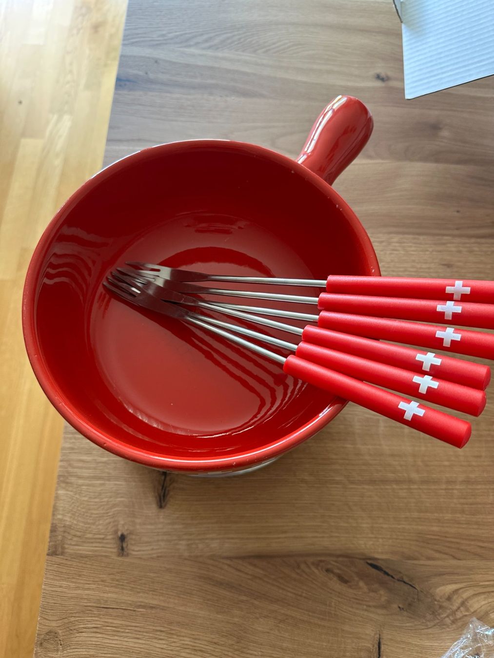 Padelle: Käse-Fondue Set mit Gabeln – Usato da Romanshorn venduto da s9736 2